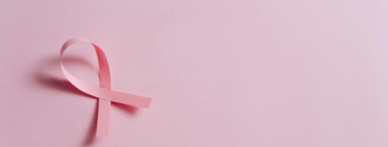 Pink Ribbon on Pink Surface