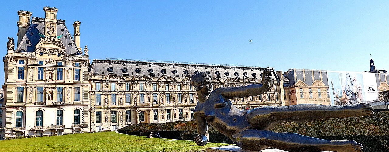 sculpture, statue, bronze, maillol, woman, louvre palace, paris, france, heritage