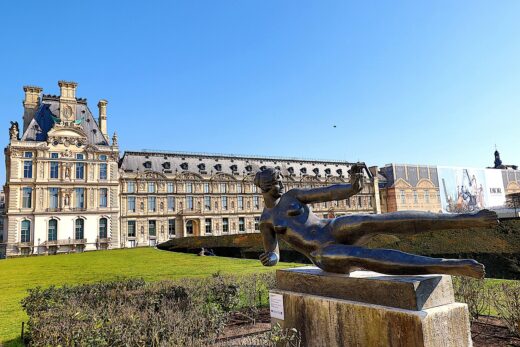 sculpture, statue, bronze, maillol, woman, louvre palace, paris, france, heritage