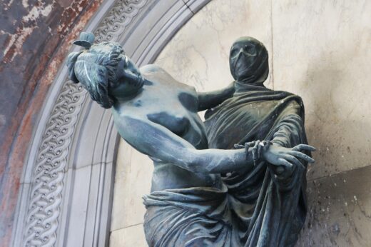 statue, graveyard, sculpture, stone, dig, stone figure, human, grief, old graveyard, tears, transience, silence, dead, immersion, genoa, to dance, under control, caught, self-conscious